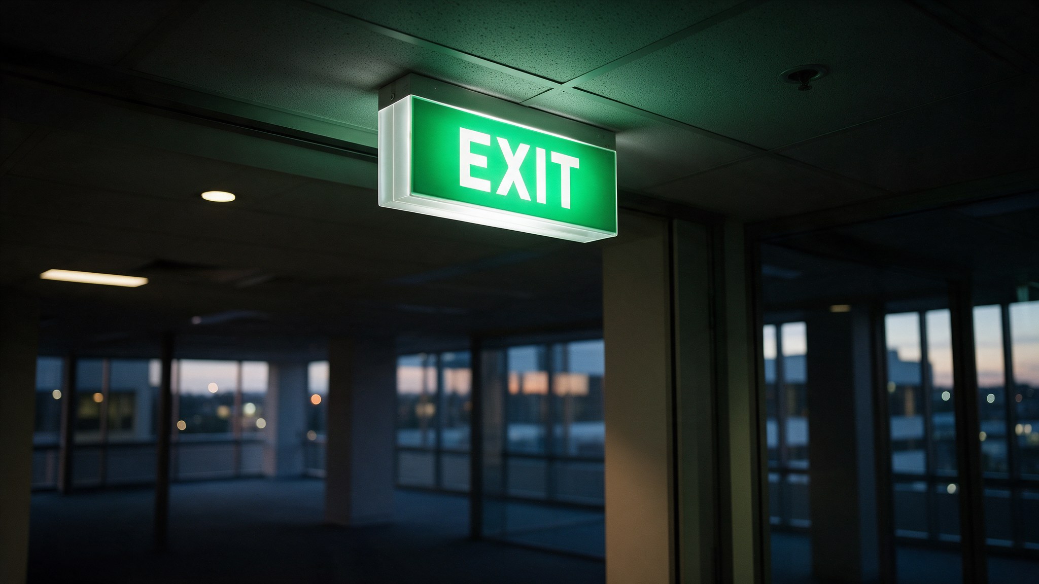 Exit discharge test