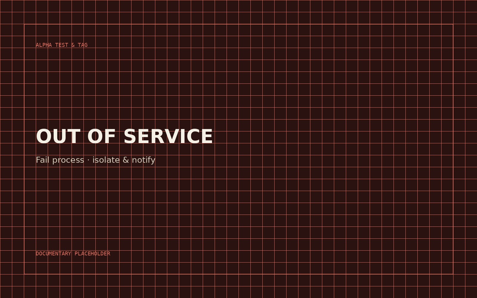 Fail / out-of-service